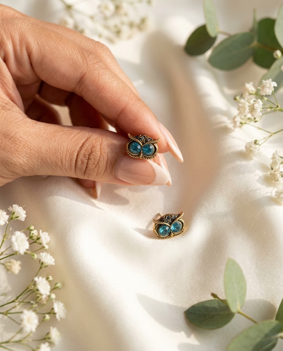 Owl Stud Earrings